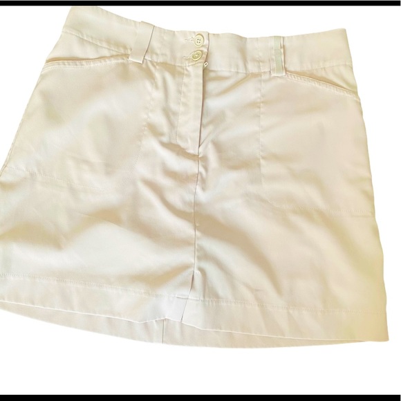 Womens Nike Golf Beige Tan Brown Athletic Skort 8